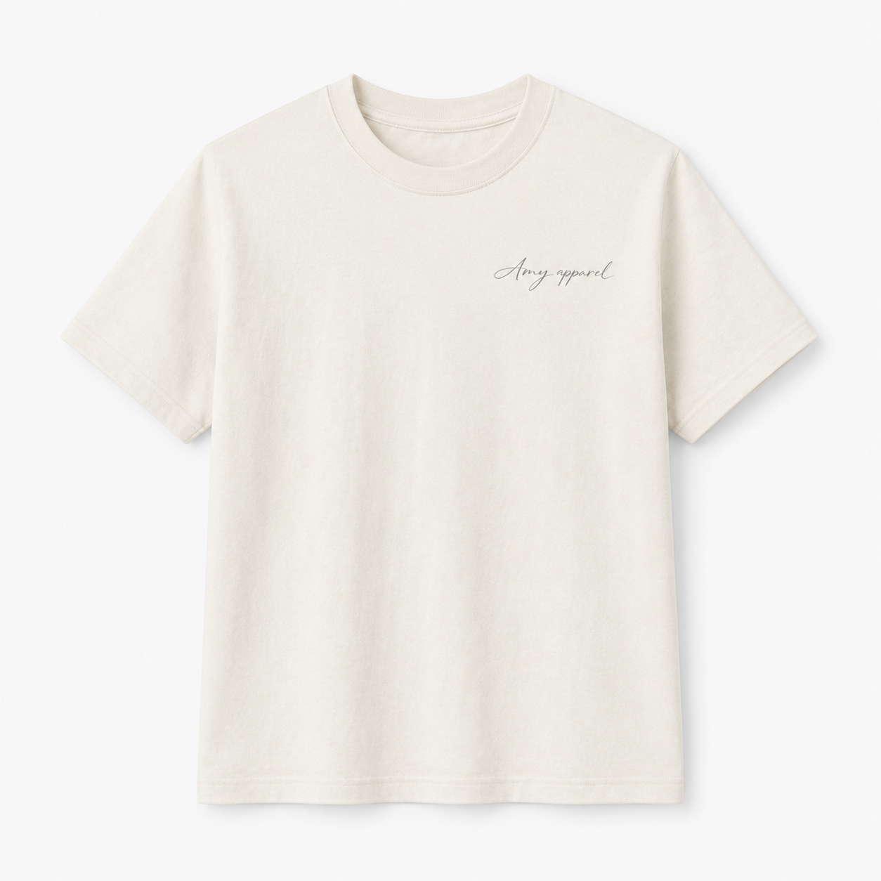 Amy Apparel Minimal Signature T-Shirt